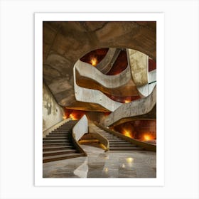 Architectural Photography Works, Large Scenes, Cultural Architecture, Wide Angle, David Chipfeld Affiche