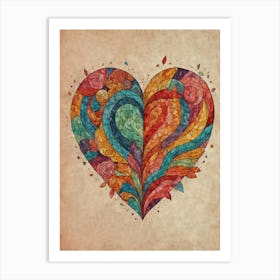 Heart Of Love 30 Art Print