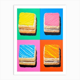 Ice Cake Tile Effect Art Print