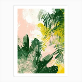 Tropical Palm Leaves 1 Art Print