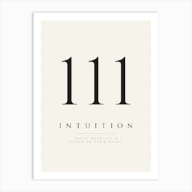 111 Angel Number Print Art Print