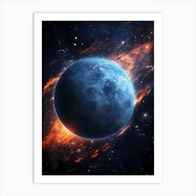 Earth In Space 1 Art Print