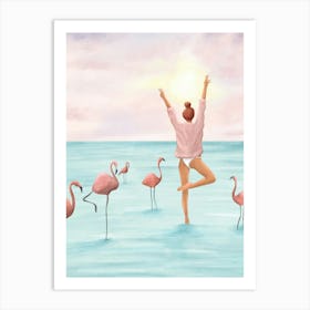 Big Flamingo Art Print