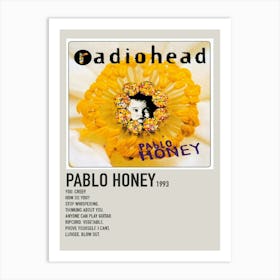 Radiohead Pablo Honey Lp Vinyl Record Art Print