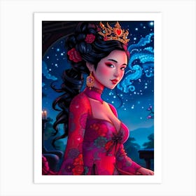 Geisha Girl Art Print