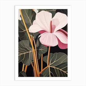 Flower Illustration Cyclamen 2 Art Print