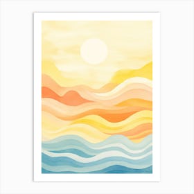 Watercolor Seascape 2 Art Print