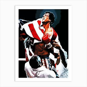 rocky movie boxing movie Art Print