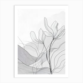 Abstract Flower Painting Art Print