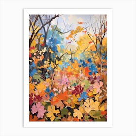 Autumn Gardens Painting Royal Botanic Garden Melbourne 4 Art Print