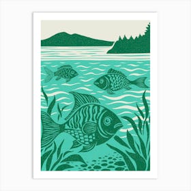 Lake Fish Art Print