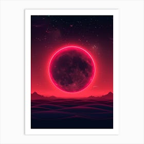 Red Moon In The Sky 1 Art Print