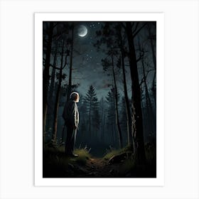 Man In The Woods Art Print