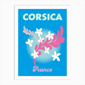 Corsica France Travel Print Art Print