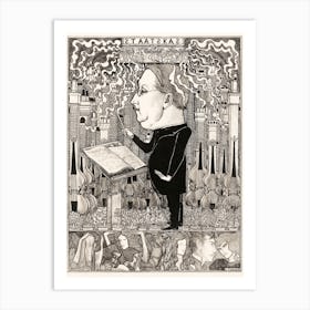 Conductor With Violins And Smoking Chimneys Behind, Jan Toorop Art Print