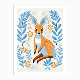 Baby Animal Illustration  Kangaroo 3 Art Print