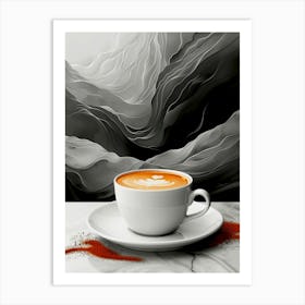 Coffee Latte Art 1 Art Print