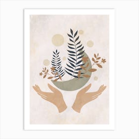 Ferns And Leaves 1 Art Print