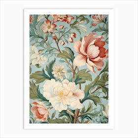 Floral Wallpaper 23 Art Print