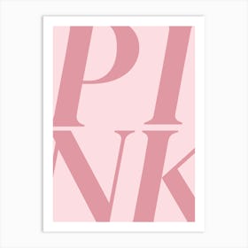 Pink Logo Art Print