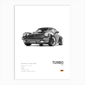 Porsche 930 Turbo Art Print