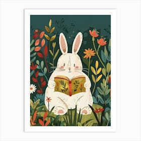 Bibliophile Bunny Art Print