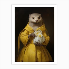 Ferret In A Dress Art Print