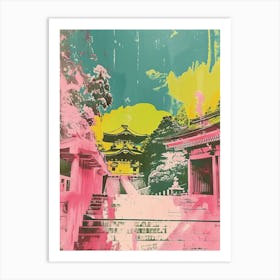 Nikko Japan Retro Duotone Silkscreen 5 Art Print