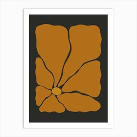 Autumn Flower 03 - Pumpkin Spice Art Print
