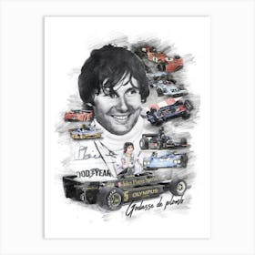 Jean Pierre Jarier Art Print