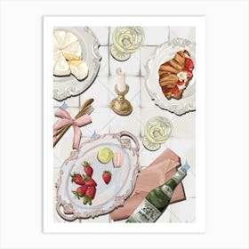 Coquette Brunch Poster Art Print