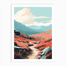 The West Highland Line Scotland 5 Hiking Trail Landscape Art Print