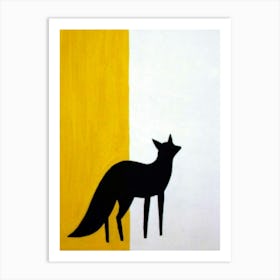 Fox silhouette 1 Art Print