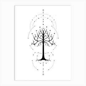Tree Of Gondor Art Print