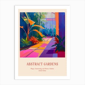 Colourful Gardens Phipps Conservatory And Botanic Gardens Usa 3 Red Poster Art Print
