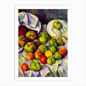 Tomatillo Cezanne Style vegetable Art Print