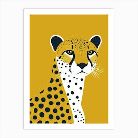 Yellow Cheetah 4 Art Print