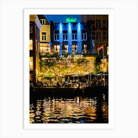 Amsterdam At Night 3 Art Print