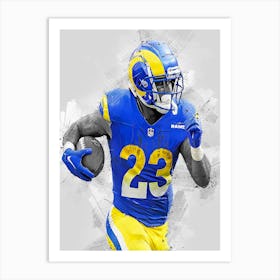 Kyren Williams Los Angeles Rams Art Print