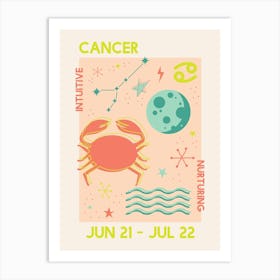 Cancer Zodiac Art Print