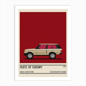 Taste Of Cherry Movie Car Art Print