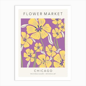 Chicago Flower Market Art Print