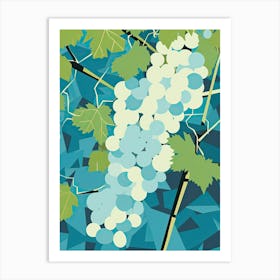 Grapes Illustration 4 Art Print