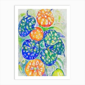 Kiwano 1 Vintage Sketch Fruit Art Print