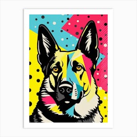 Pop Art German Shepherd 2 Art Print