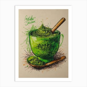 Green Smoothie Art Print