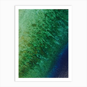 Aerial View Of The Ocean Art Print