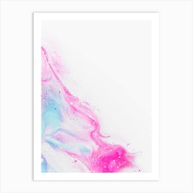Abstract Watercolor On White Background Art Print
