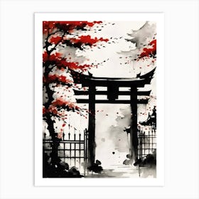 Japanese Gate Art Print