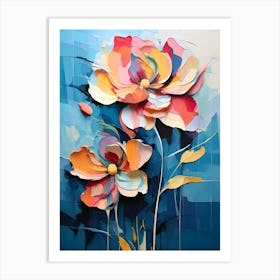 Abstract Flower Painting 22 Art Print